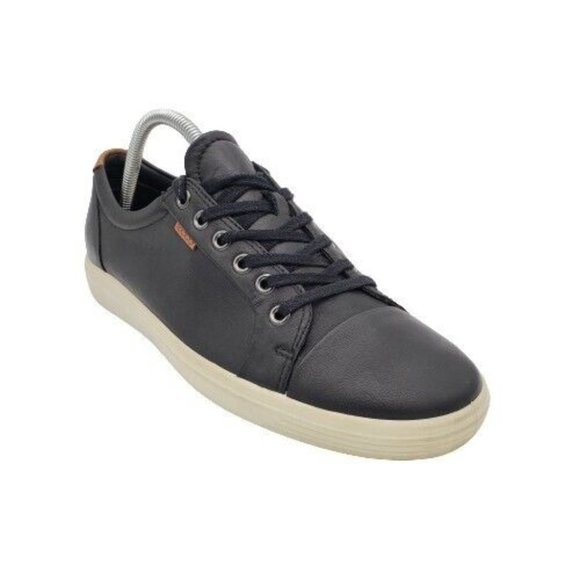 Ecco Other - ECCO Soft 7 Black Leather Lace Up Comfort Walking Shoe Mens Size US 8 EU 41